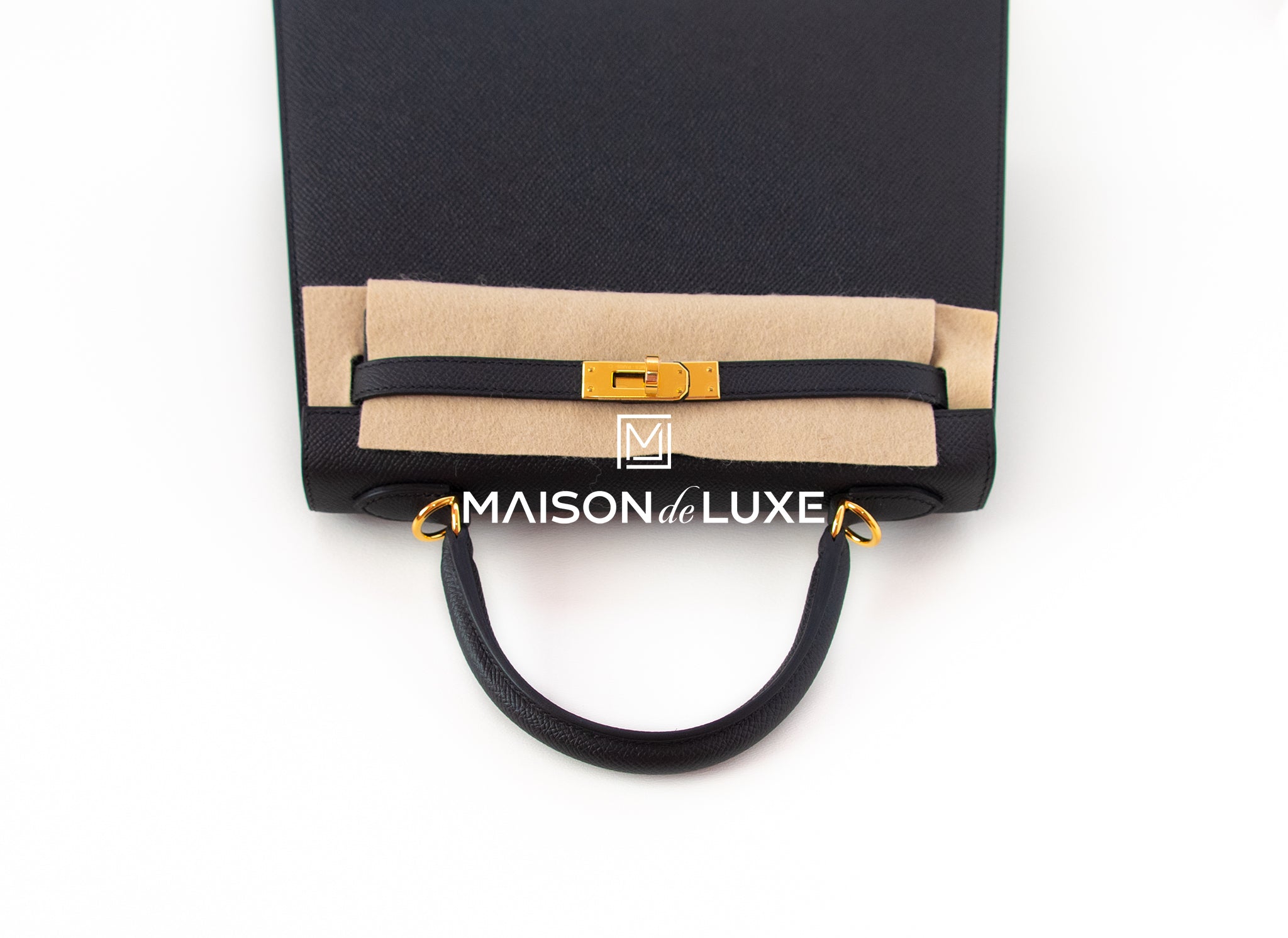 HERMèS KELLY 25CM SELLIER VEAU BOX NOIR 89 GOLD HARDWARE – SukiLux