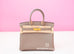 Hermes Gris Asphalte Togo GHW Birkin 30 Handbag