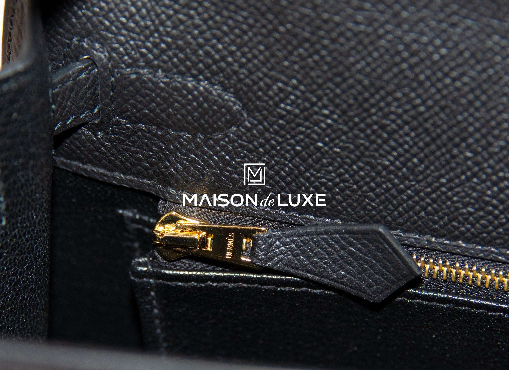 Hermes Kelly 25 Black Epsom Sellier Gold Hardware - Vendome Monte Carlo
