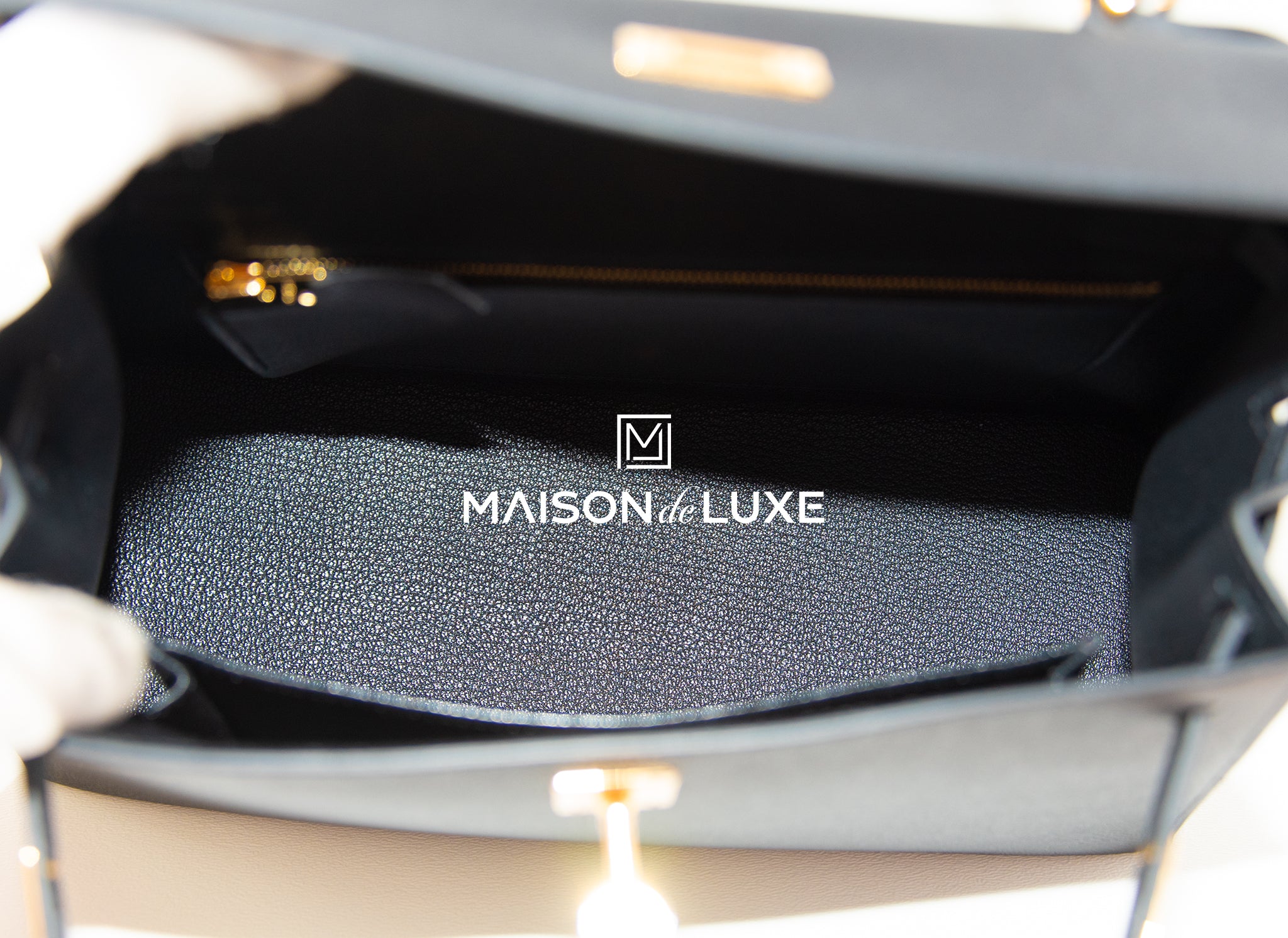 Hermes Kelly Sellier 25 Black Epsom Gold Hardware-1 – Madison