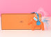 Hermes Feu Celeste Rodeo Bag Charm PM