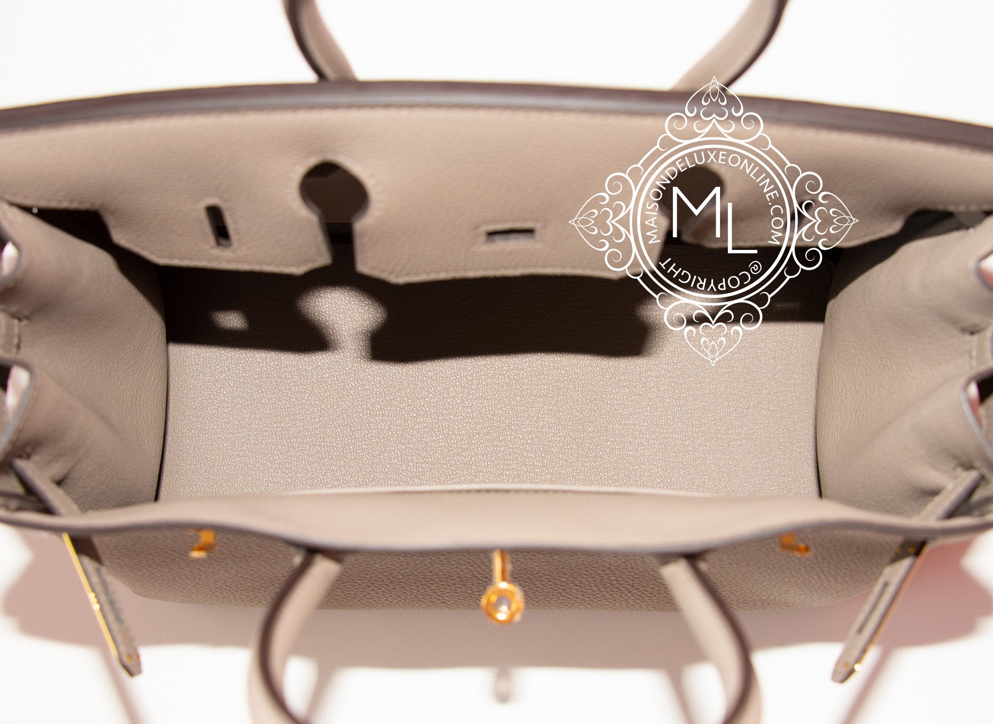 Hermes Gray Gris Asphalte Togo GHW Birkin 30 Handbag Bag Kelly