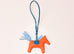 Hermes Feu Celeste Rodeo Bag Charm PM