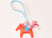 Hermes Orange Poppy Rodeo Bag Charm PM