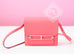 Hermes Roulis Mini 18 Rose Azalee Evergrain Handbag