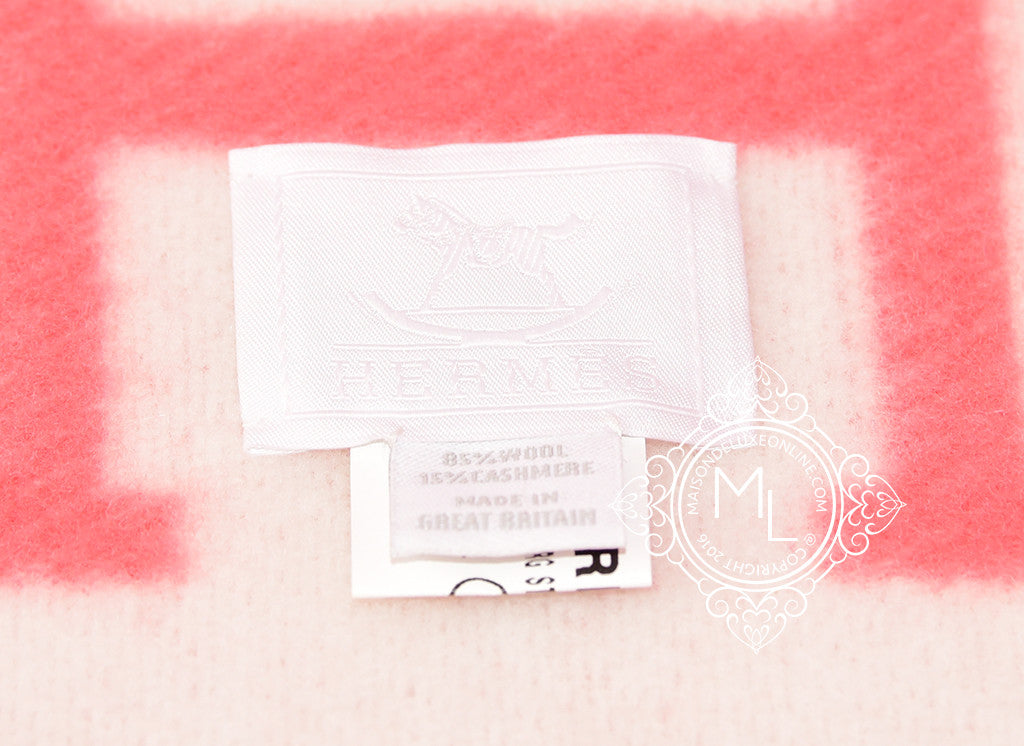 Hermes Pink Adada Avalon blanket– TC