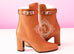 Hermes Womens Camel Joueuse Kelly Boots 37 Shoes