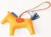 Hermes Jaune d'Or Rodeo Bag Charm GM