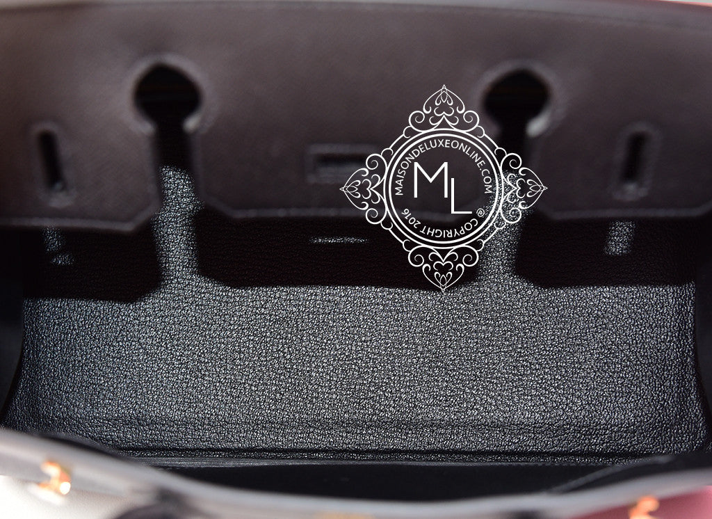 Hermès Hermès Birkin 30 Epsom Leather Handbag-Noir Silver Hardware (Top  Handle)