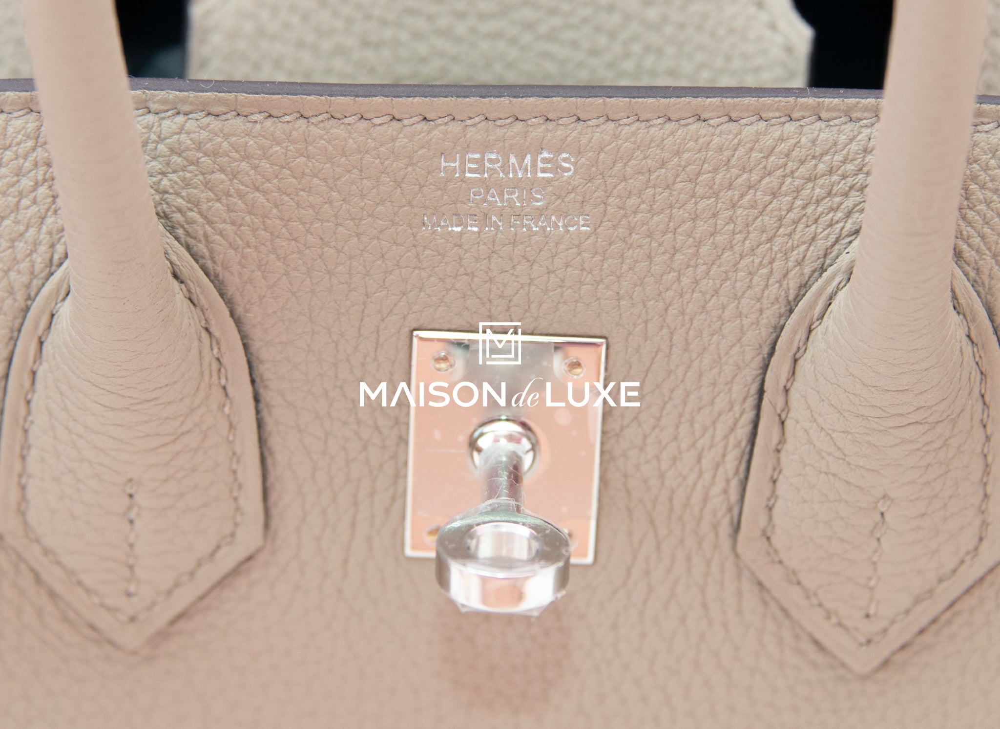 Hermès Togo Birkin 25 - Grey Handle Bags, Handbags - HER551360
