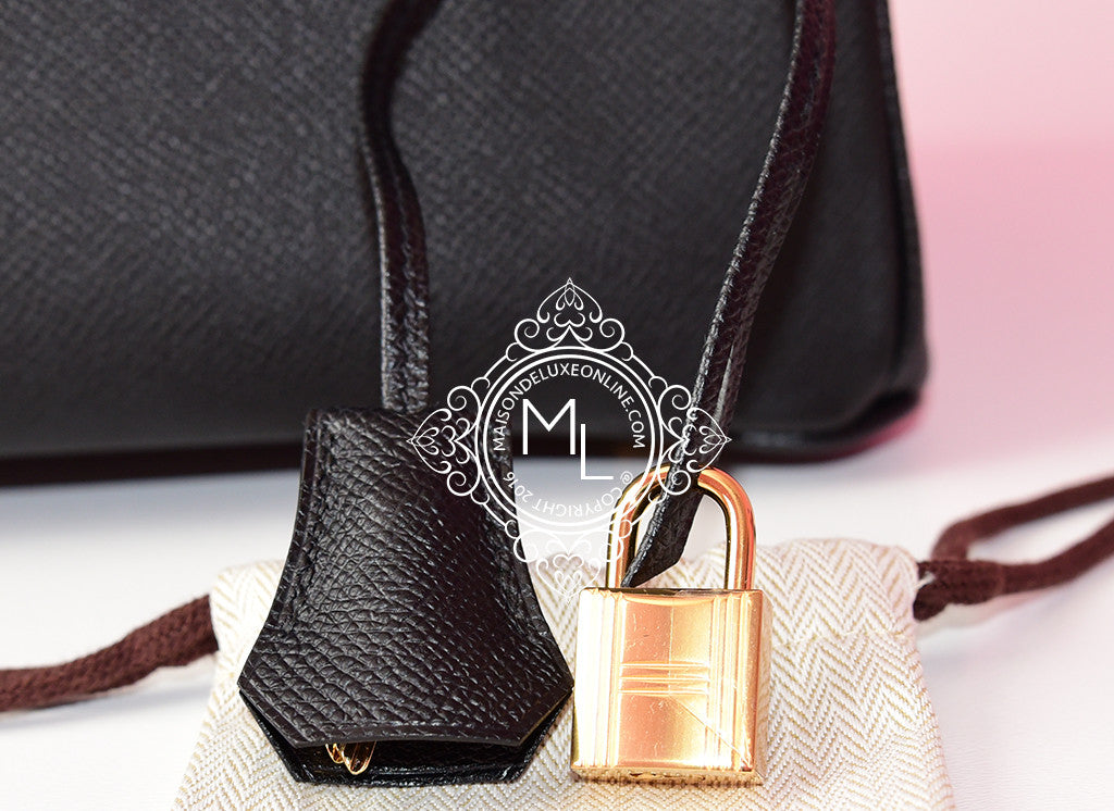 Hermes Birkin 30 😍 Black Epsom in PHW, Luxury, Bags & Wallets on
