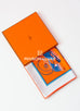 Hermes "Les Voitures à a Transformation" Orange Twill Silk 90 cm Scarf