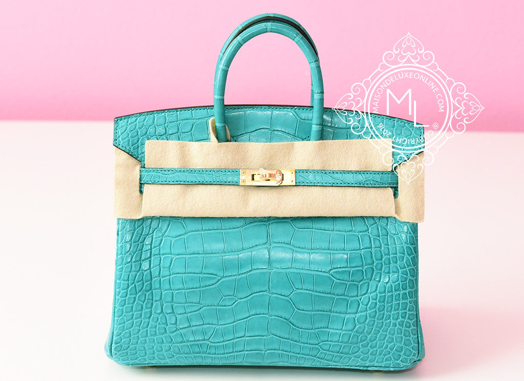 [NEW]HERMES Alligator Birkin 25 Blue