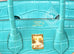 Hermes Blue Paon Crocodile Gold Birkin 25 Handbag