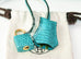 Hermes Blue Paon Crocodile Gold Birkin 25 Handbag