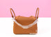 Hermes Gold Brown Clemence Lindy 26 Handbag