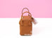 Hermes Gold Brown Clemence Lindy 26 Handbag