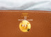 Hermes Gold Brown Clemence Lindy 26 Handbag