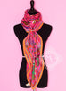 Hermes "Peuple du Vent" Rose Indien Cashmere 140 GM Shawl Scarf