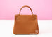 Hermes Gold Tan Brown GHW Togo Kelly 28 Handbag