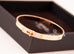 Hermes Rose Gold Diamond Kelly Bracelet ST