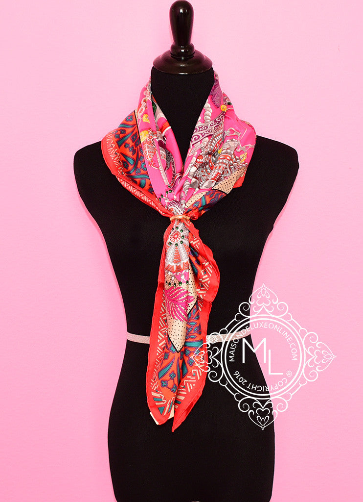 Hermes Twill Silk 90 cm Zénobie, Reine de Palmyre Scarf Shawl Wrap ...