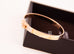 Hermes Rose Gold Diamond Kelly Bracelet ST