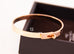 Hermes Rose Gold Diamond Kelly Bracelet ST