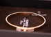 Hermes Rose Gold Diamond Kelly Bracelet ST