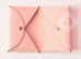 Hermes Rose Eelantine Epsom Calvi Card Case