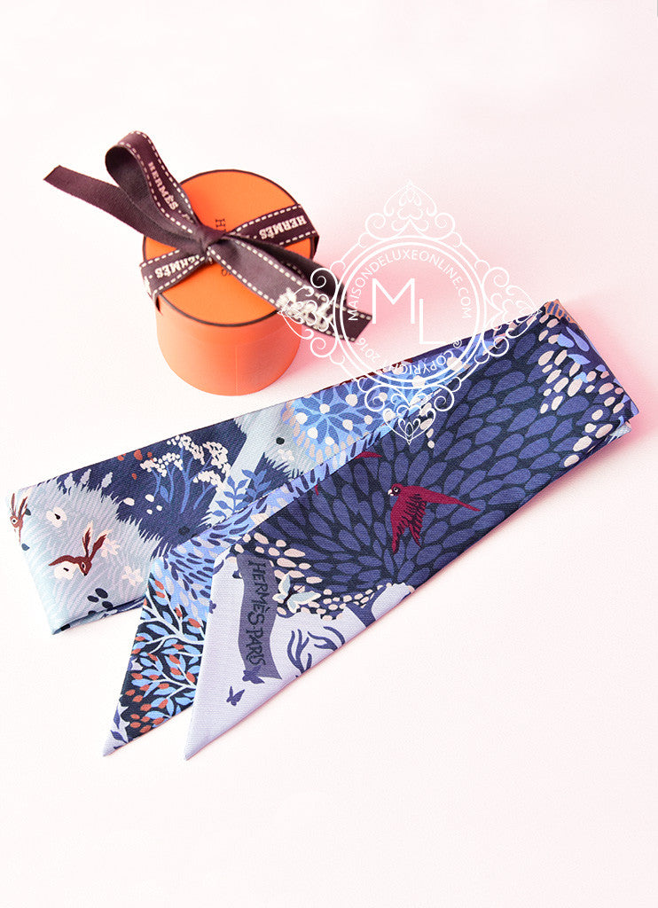 Hermes Dans un Jardin Anglais Blue Twilly