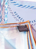 Hermes "Robe du Soir" Blue Twill Silk 90 cm Scarf