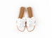 Hermes Women's White Oran Sandal 36