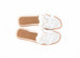 Hermes Women's White Oran Sandal Slipper 38.5 Shoes