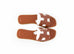 Hermes Women's Gold Oran Sandal 38