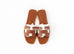 Hermes Women's Gold Oran Sandal 38