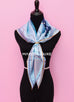 Hermes "Robe du Soir" Blue Twill Silk 90 cm Scarf