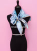 Hermes "Robe du Soir" Blue Twill Silk 90 cm Scarf
