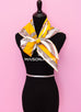 Hermes "Robe du Soir" Jaune Twill Silk 90 cm Scarf