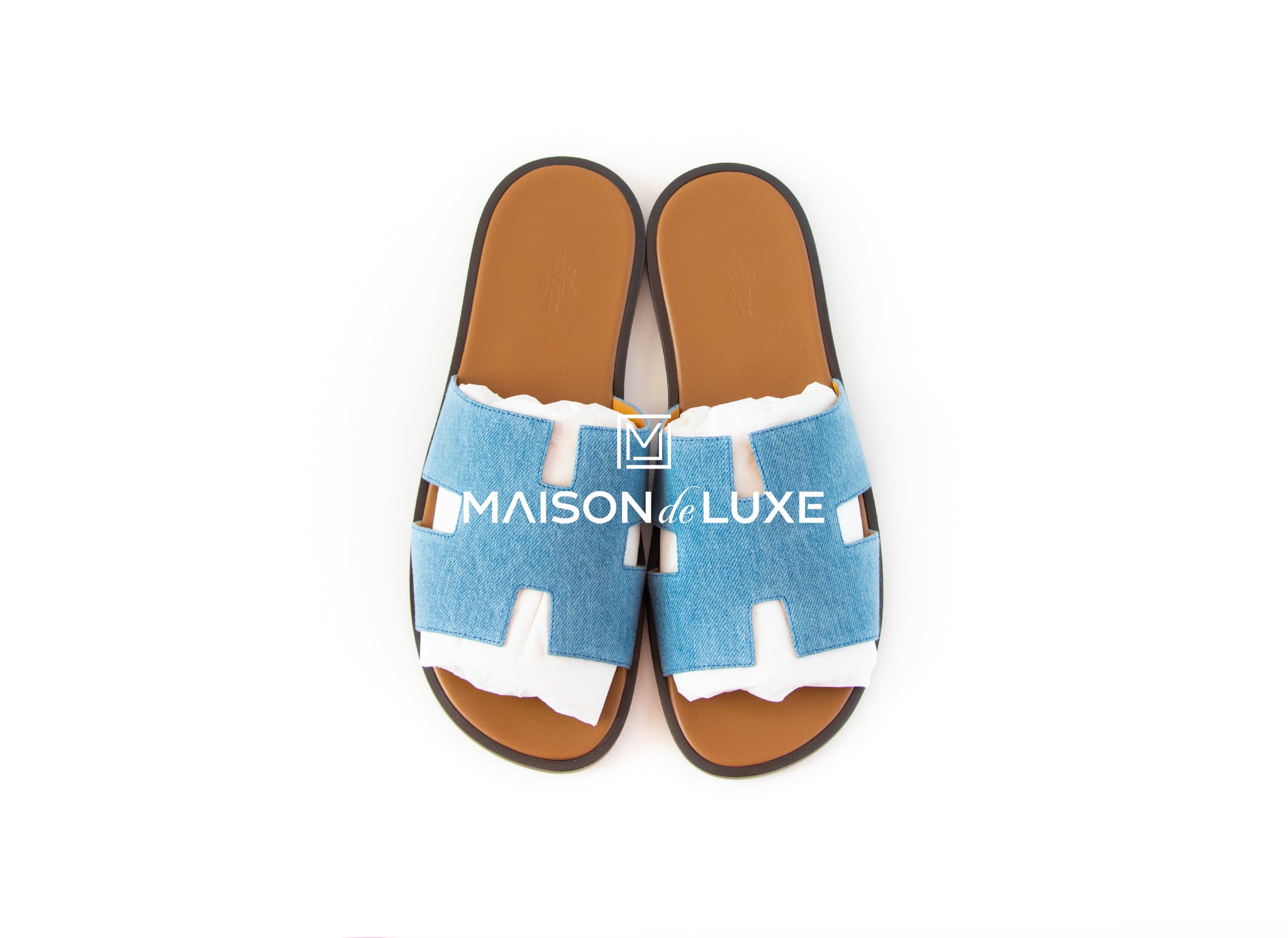 Hermes Mens Denim Clair Izmir Sandal 44 Shoes Sandals Slippers