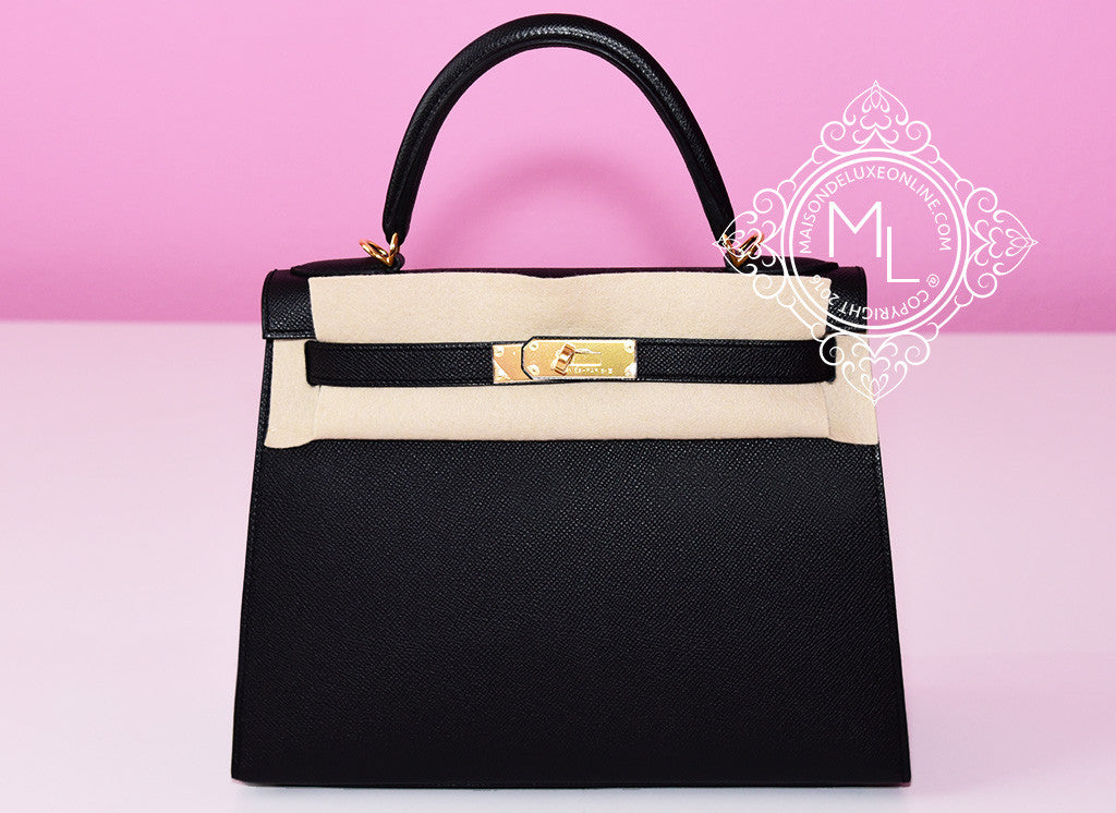 Hermes Sellier Kelly Bag 28cm Gris Mouette Epsom Gold Hardware