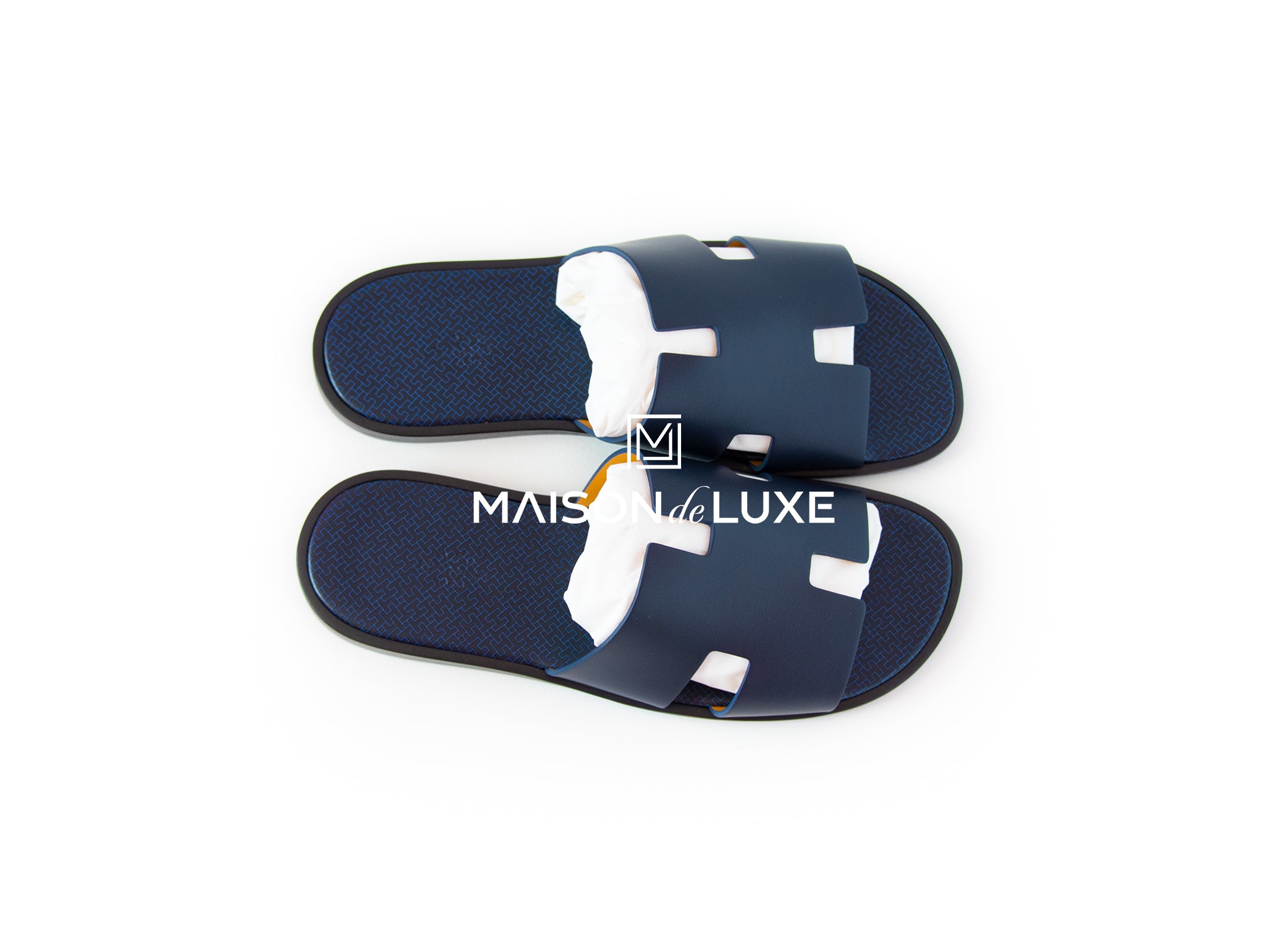 Hermes Mens Labyrinthe Marine Izmir Sandal 43 Sandals Slippers Flip Flop – MAISON de LUXE