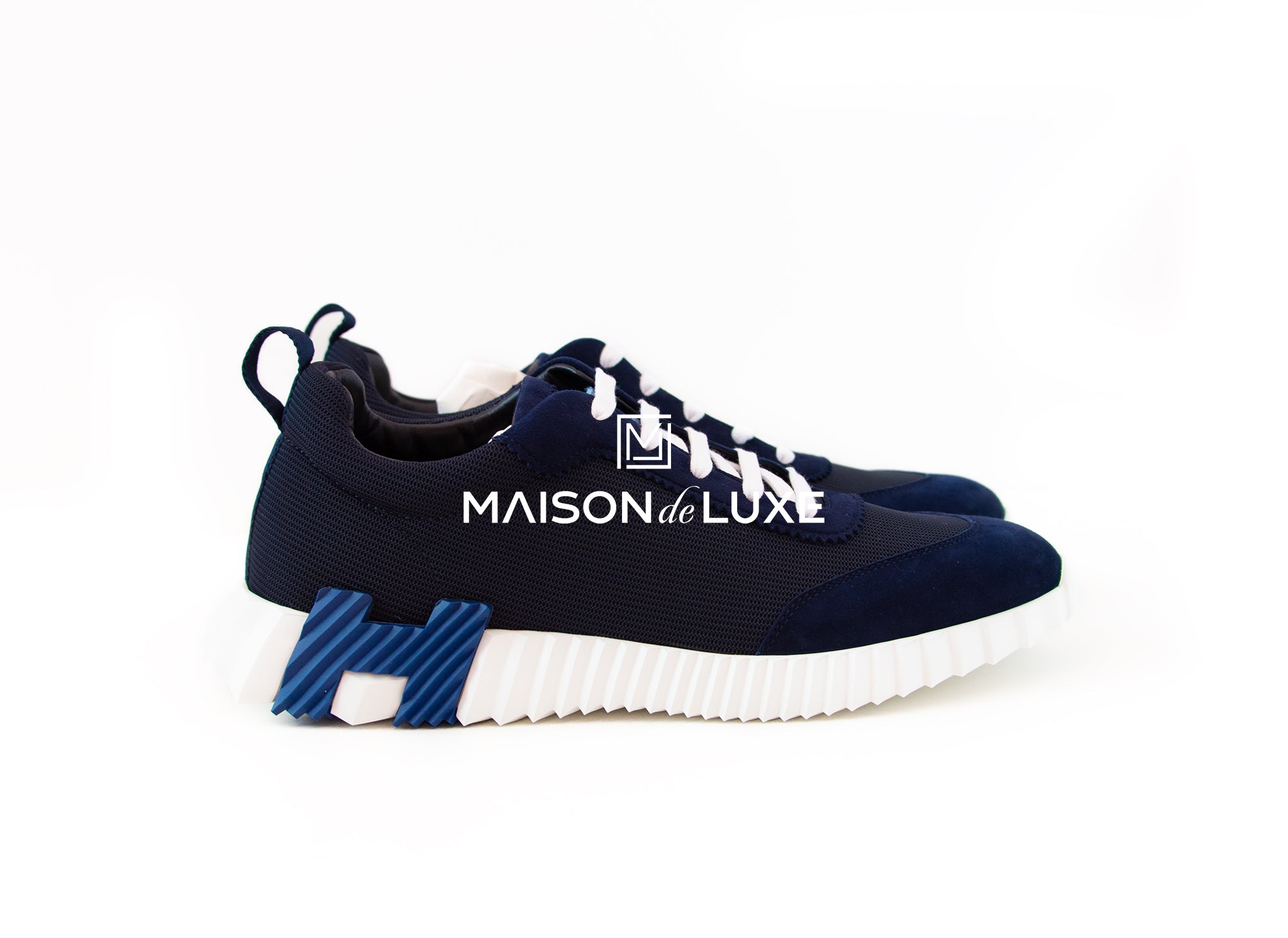 Hermes Men s Marine Mesh Bouncing 44.5 Sneaker Shoes MAISON de LUXE