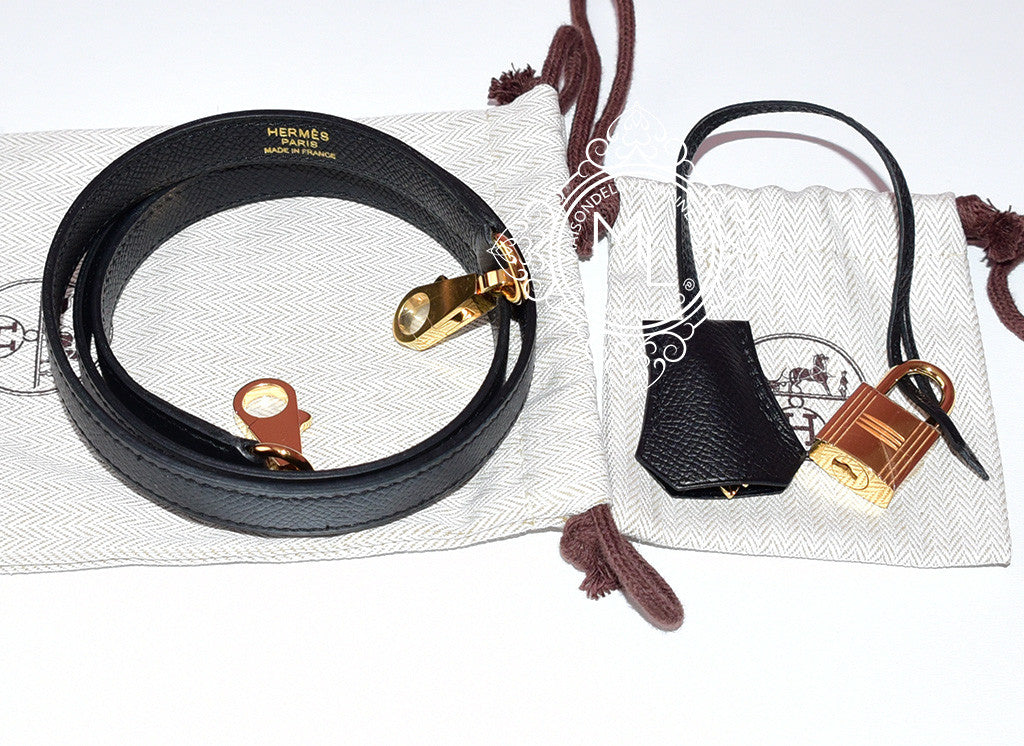 Hermès Black Sellier Kelly 28cm of Epsom Leather with Gold Hardware, Handbags & Accessories Online, Ecommerce Retail