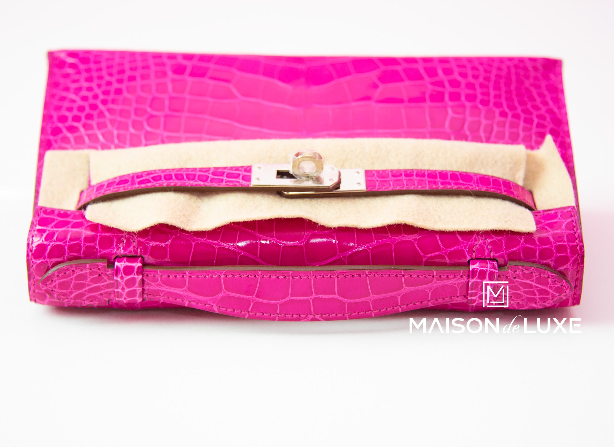 Rare Brand New Hermes Kelly Pochette Alligator Rose Sheherazade PHW at  1stDibs  hermes pochette crocodile, hermes kelly pochette crocodile, hermes  kelly pochette crocodile price