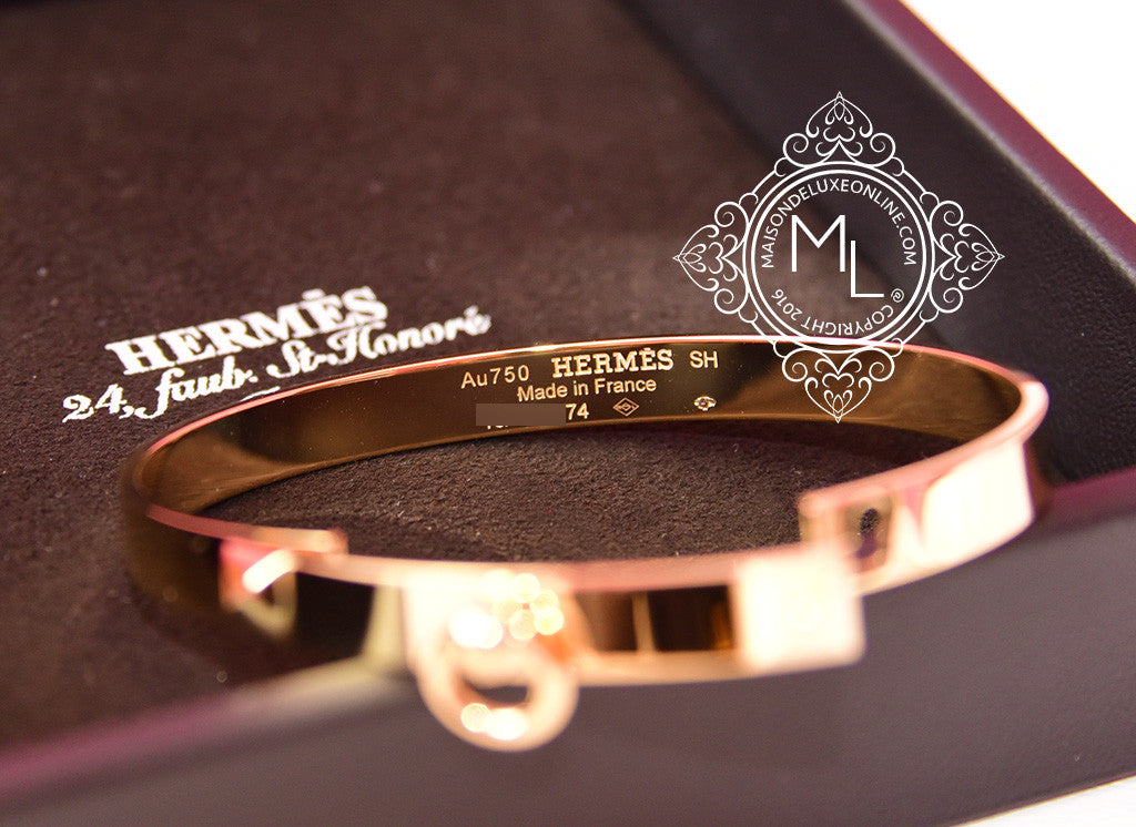 Hermes Clic Cadenas Bracelet in Rose Dragee - AGL1343 – LuxuryPromise