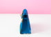 Hermes Blue Izmir GHW Epsom Mini Kelly Pochette Clutch
