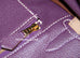 Hermes HSS Etoupe + Purple Togo GHW Birkin 30 Handbag