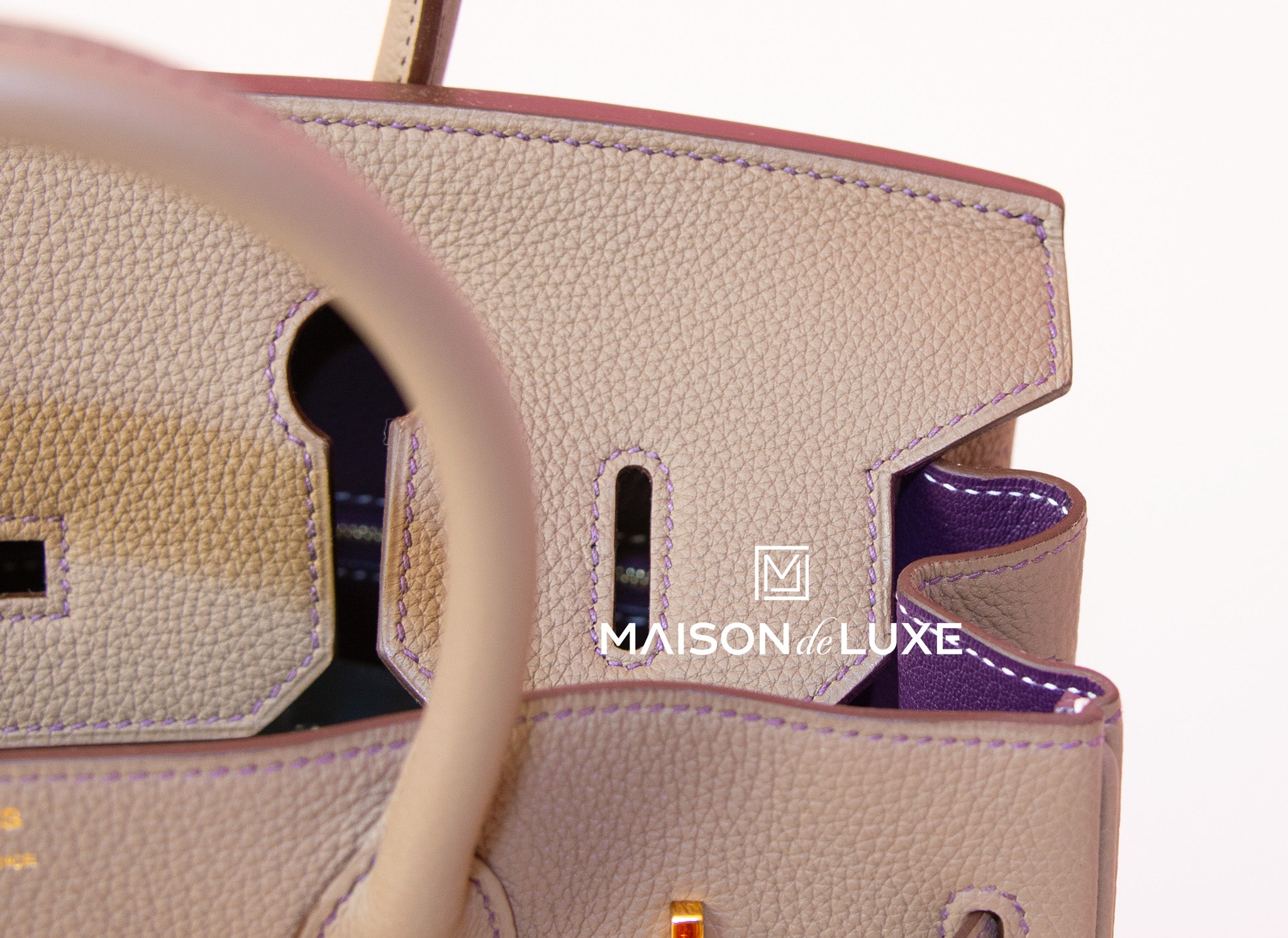 Hermès - Hermès Birkin 30 Togo Leather Handbag-Rose Purple Silver Hardware