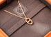 Hermes Rose Gold Farandole Charm Pendant Necklace